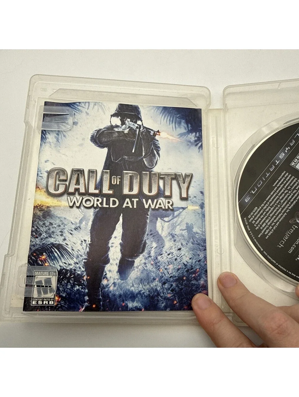 Call Of Duty World At War PS3 (Sony PlayStation 3, 2010) w Manual